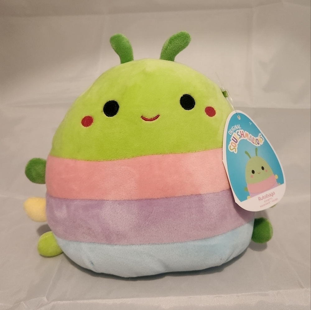 Brand New 8” Rutabaga the Caterpillar Squishmallow Plush